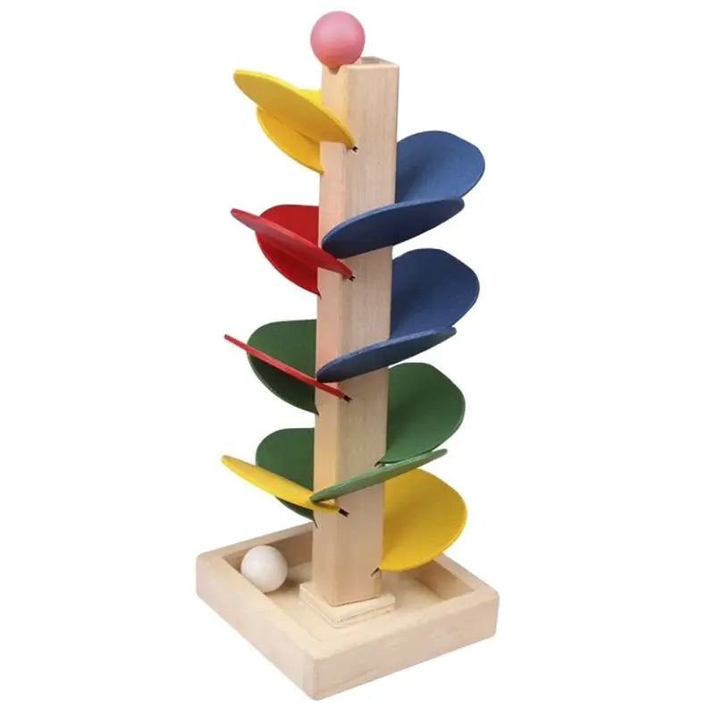 Montessori Wooden Marble Run