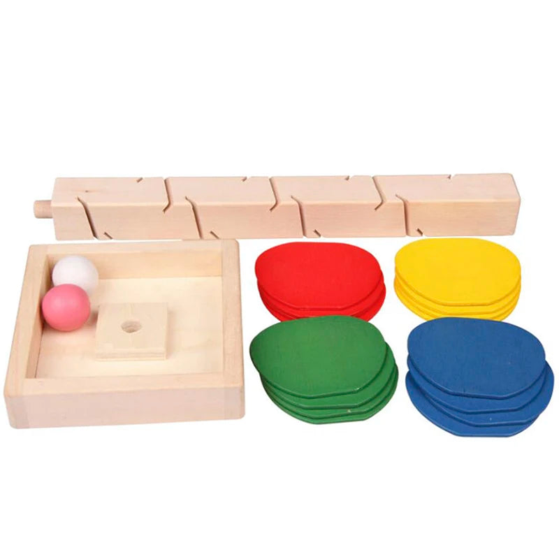 Montessori Wooden Marble Run