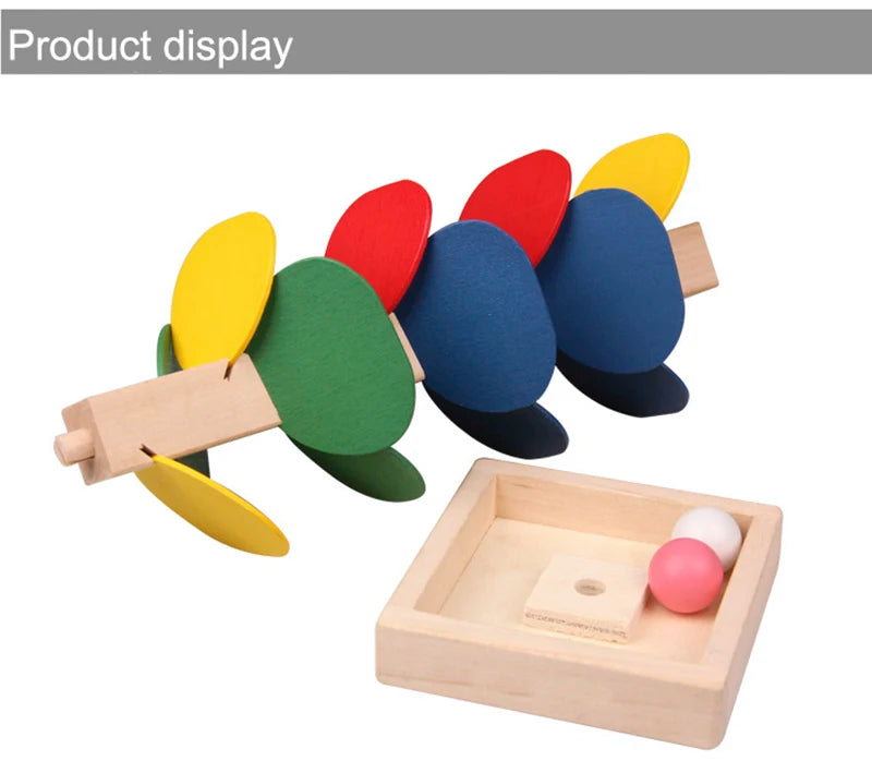 Montessori Wooden Marble Run