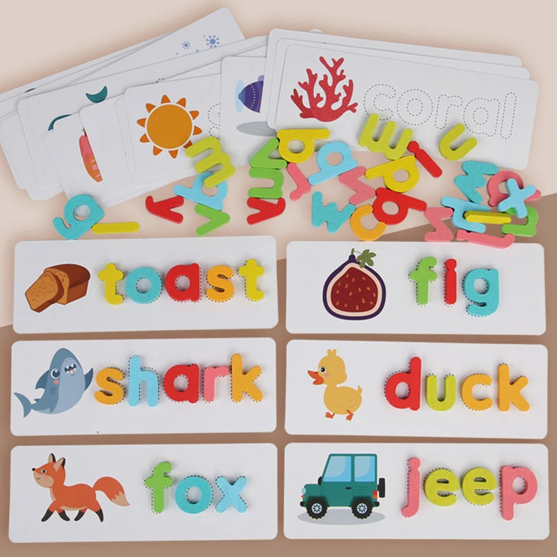 Montessori Wooden Spelling Game