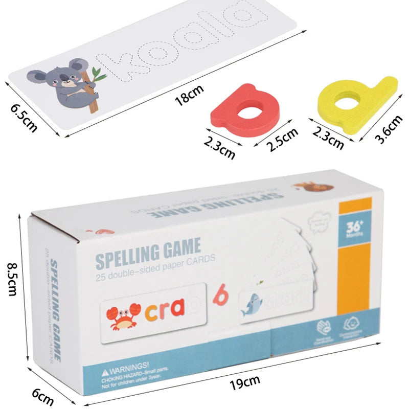 Montessori Wooden Spelling Game