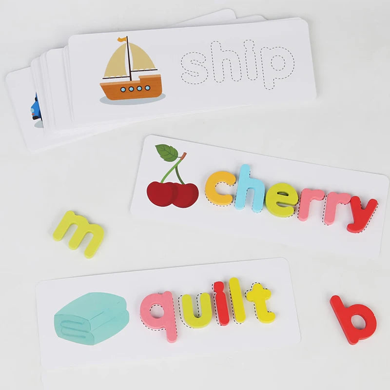 Montessori Wooden Spelling Game