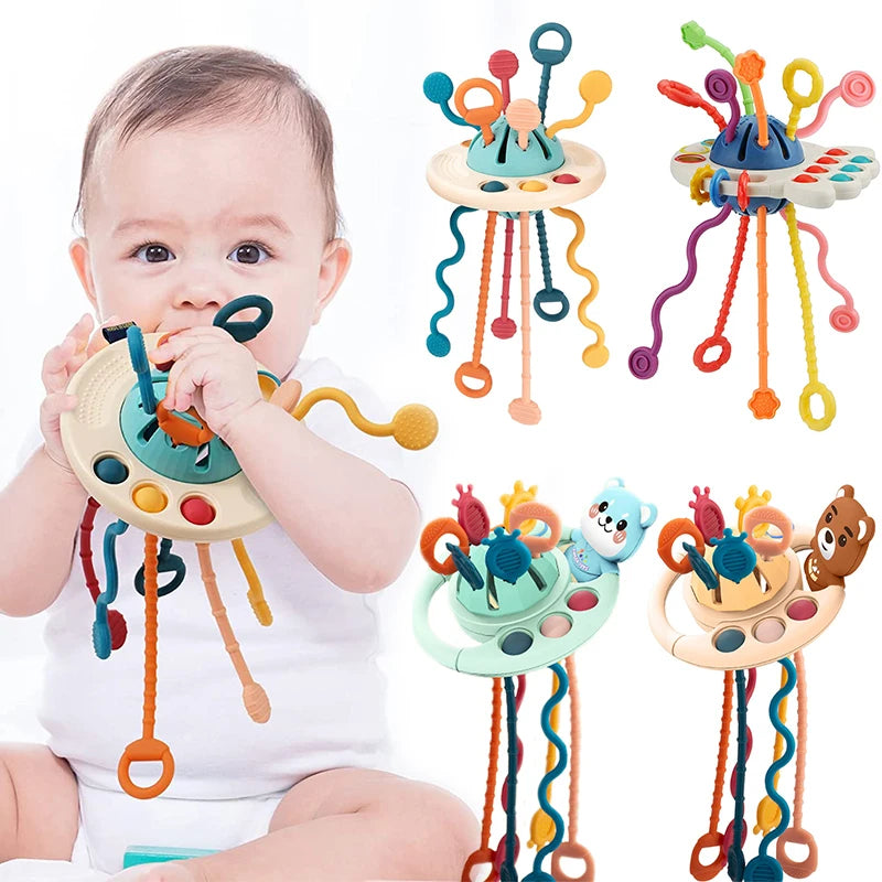 Montessori Silicone Pulling Toys