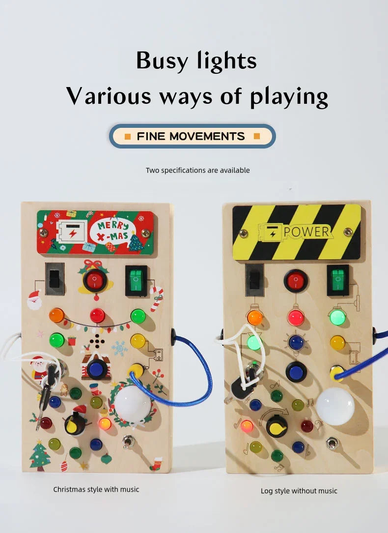 Montessori Wooden Switch Board