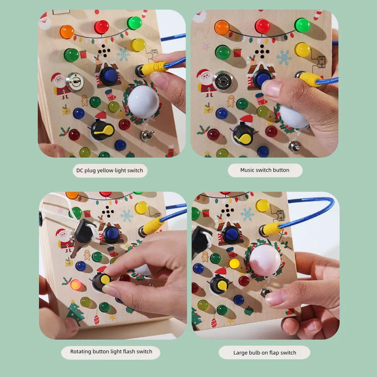 Montessori Wooden Switch Board