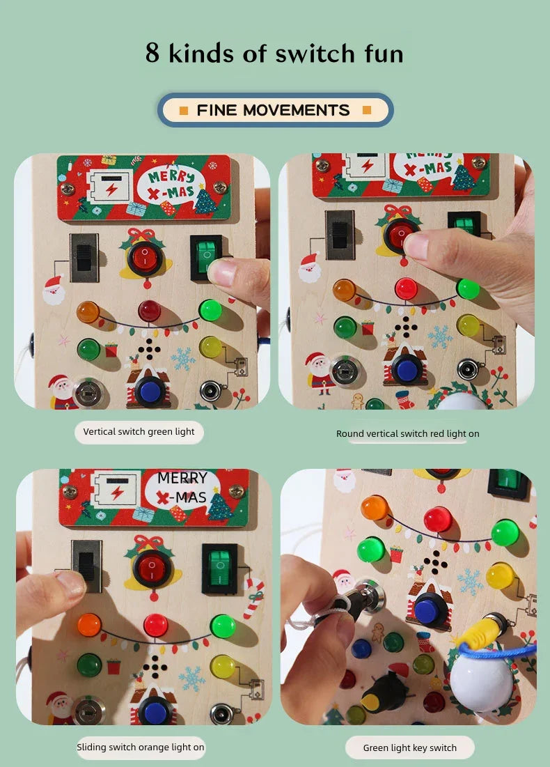 Montessori Wooden Switch Board