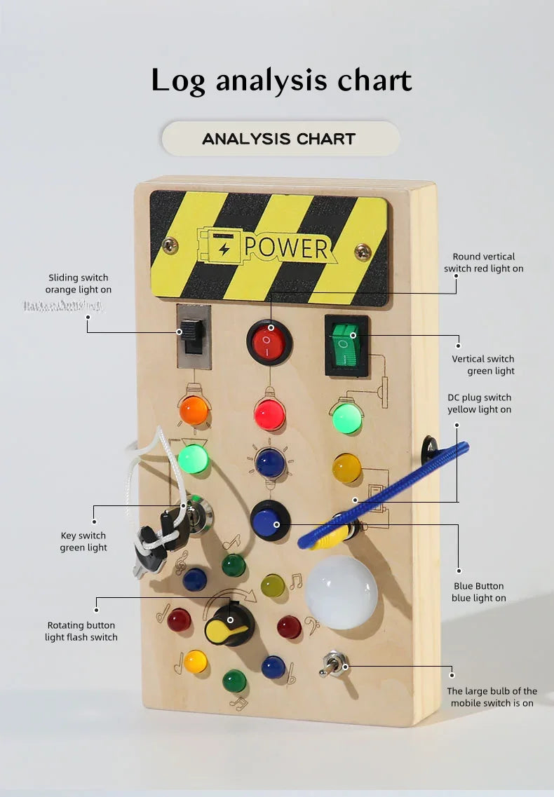 Montessori Wooden Switch Board