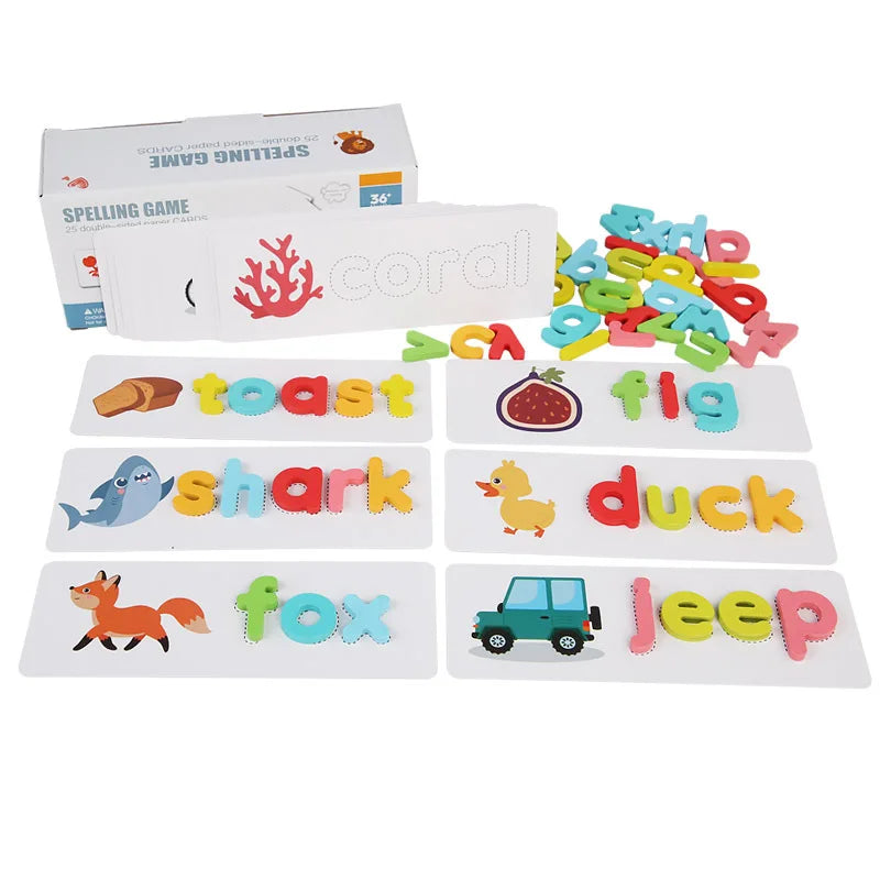 Montessori Wooden Spelling Game